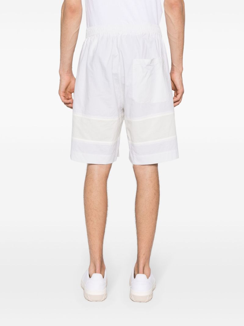 White Barrel Cotton Shorts