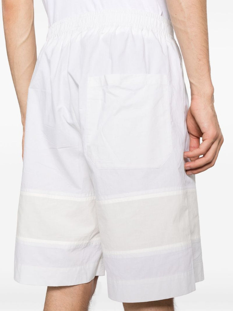 White Barrel Cotton Shorts