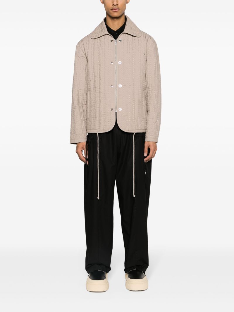 Neutral Quilted Cotton Jacket