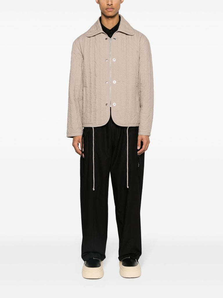Neutral Quilted Cotton Jacket