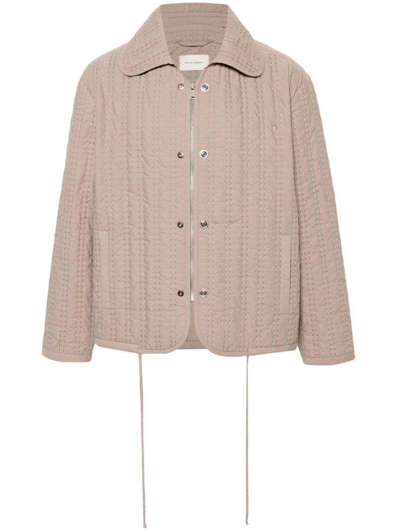 Neutral Quilted Cotton Jacket