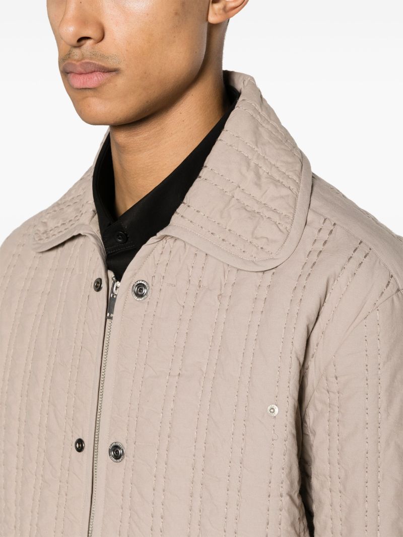 Neutral Quilted Cotton Jacket