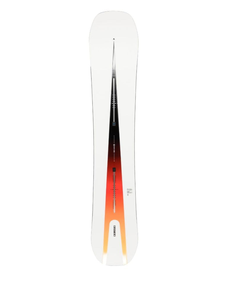 Orange Costum Flying V Snowboard