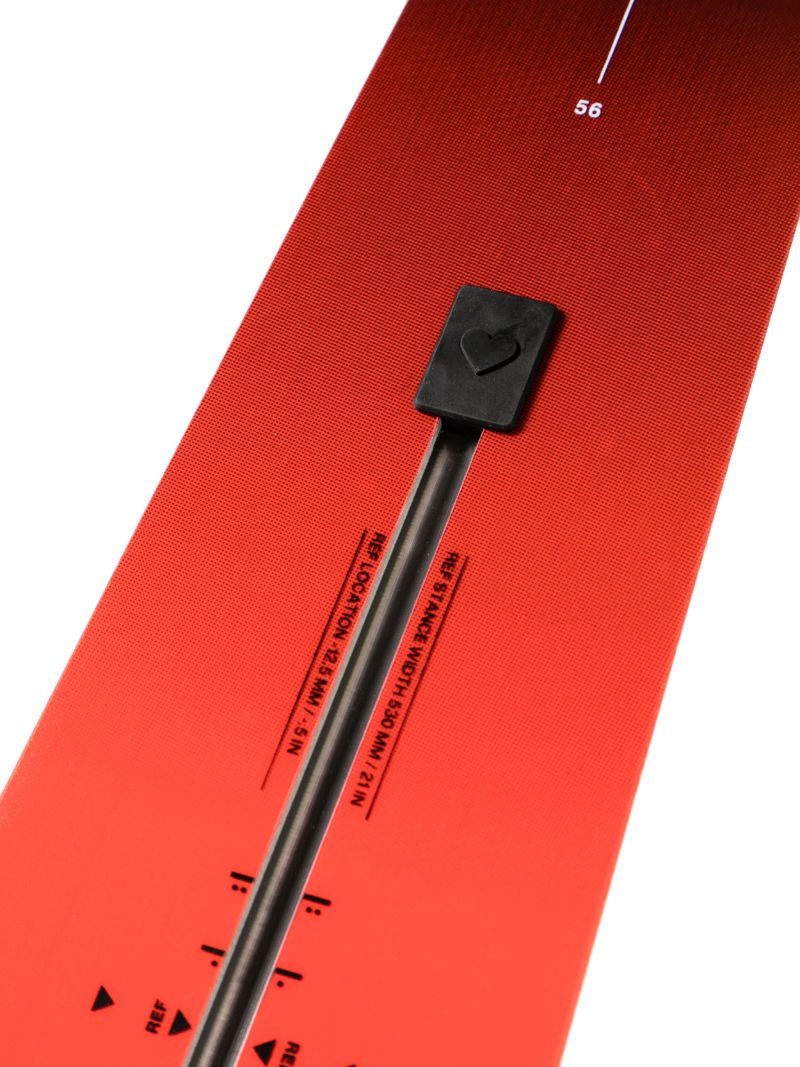 Orange Costum Flying V Snowboard