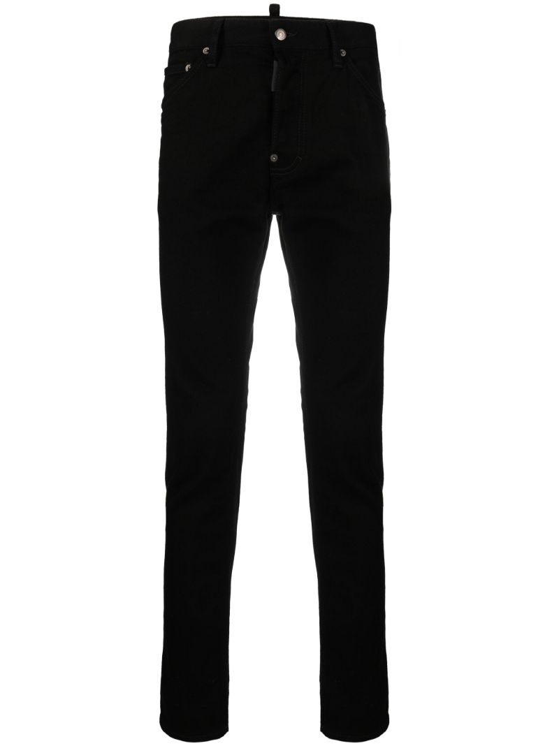 Black Mid-rise Skinny Jeans