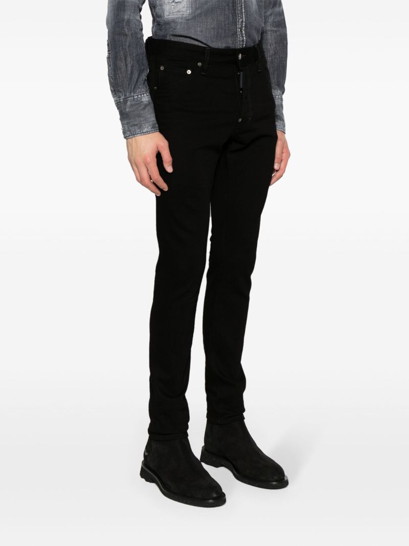 Black Mid-rise Skinny Jeans