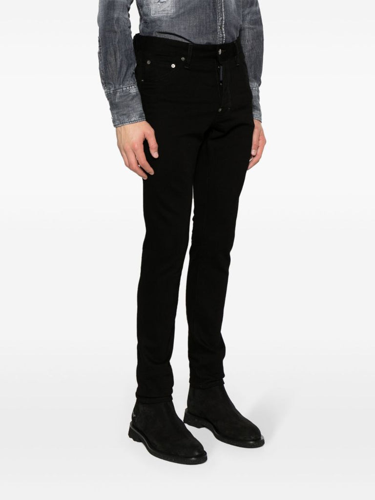 Black Mid-rise Skinny Jeans