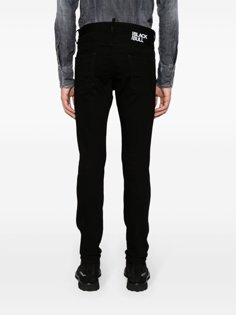 Black Mid-rise Skinny Jeans