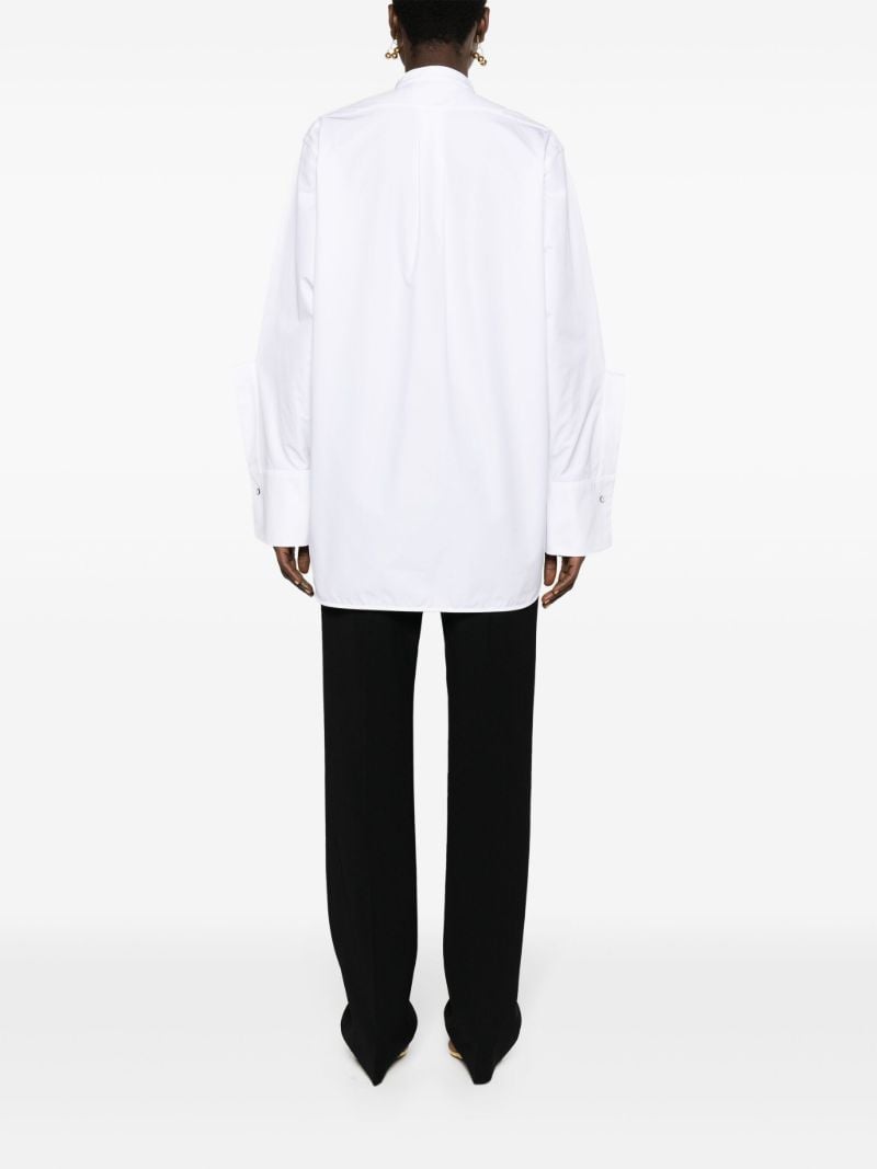 White Long-sleeve Cotton Shirt