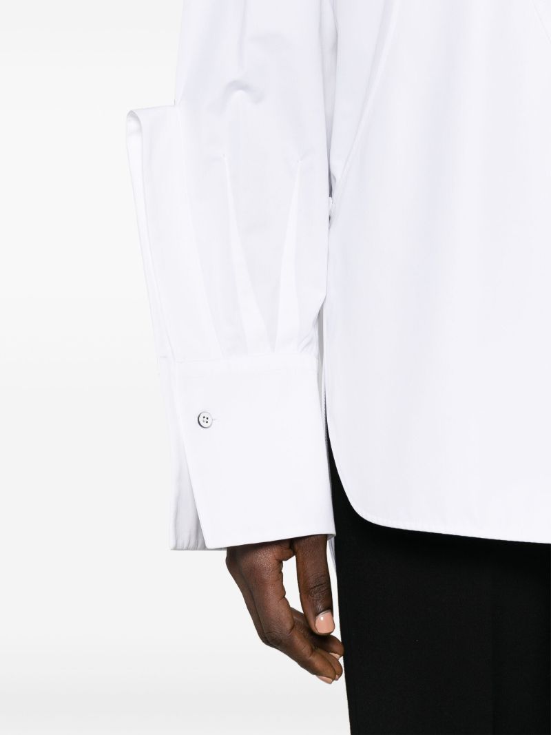 White Long-sleeve Cotton Shirt