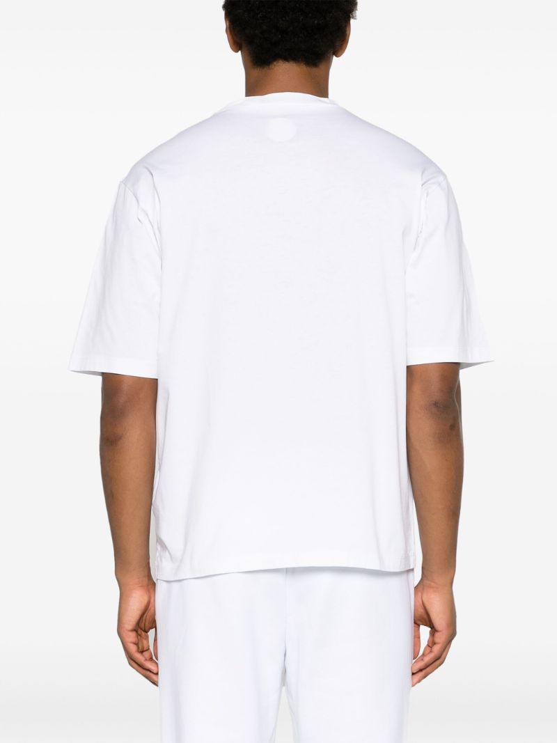 White Pop Culture Art Cotton T-shirt