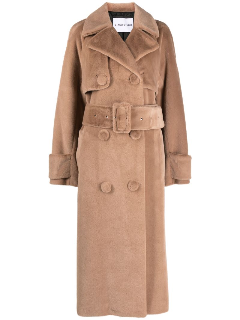 Brown Tillie Faux Fur Coat