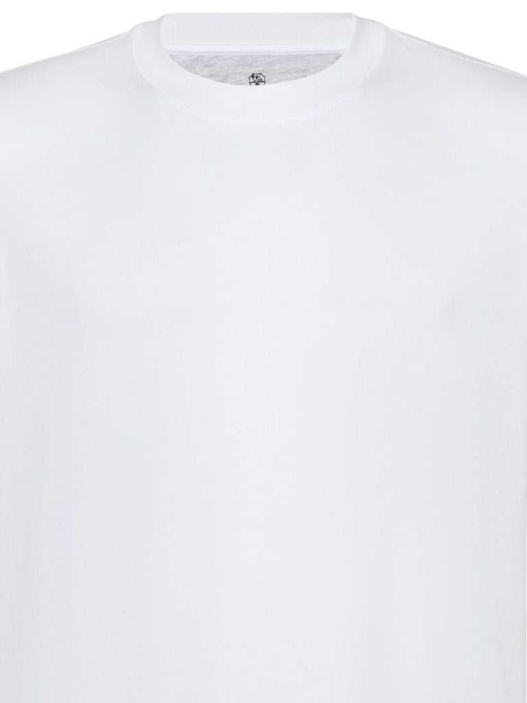 White Crew-neck Cotton T-shirt