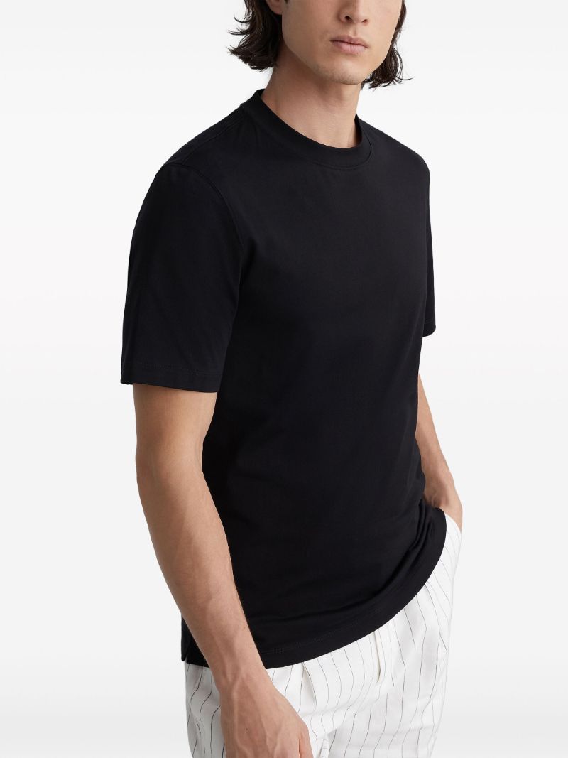 Black Crew-neck Cotton T-shirt