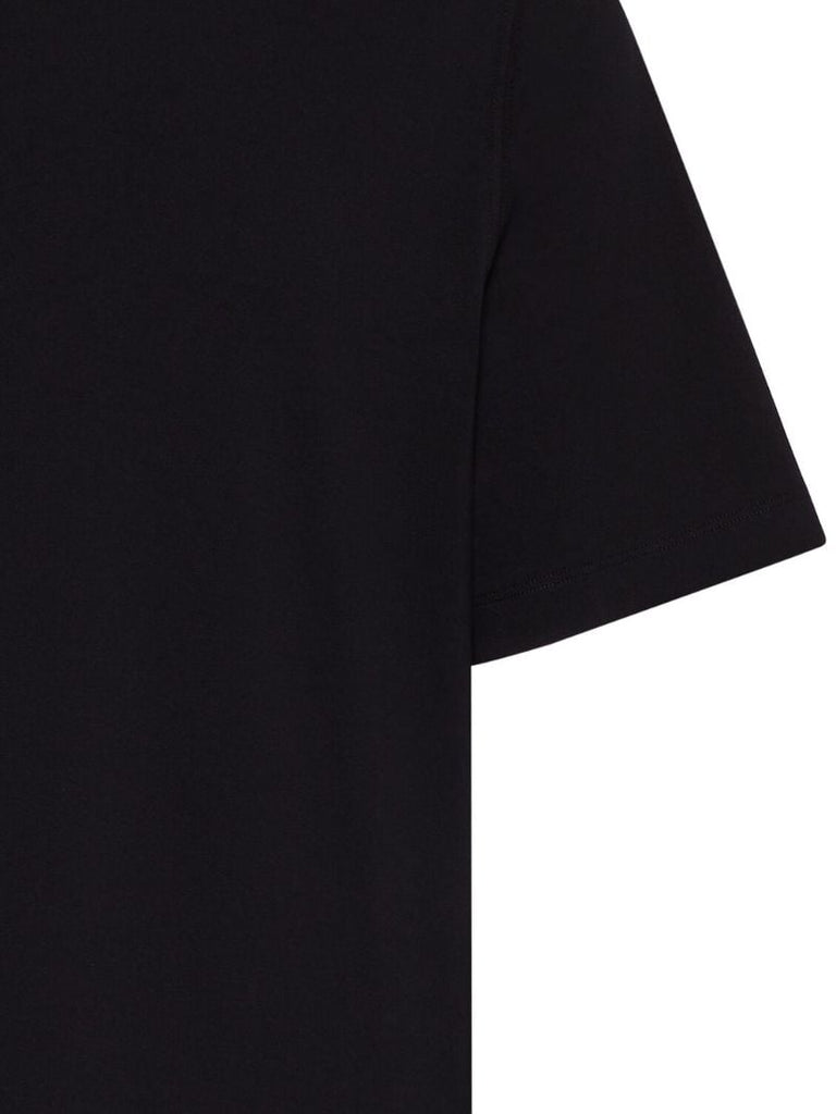 Black Crew-neck Cotton T-shirt