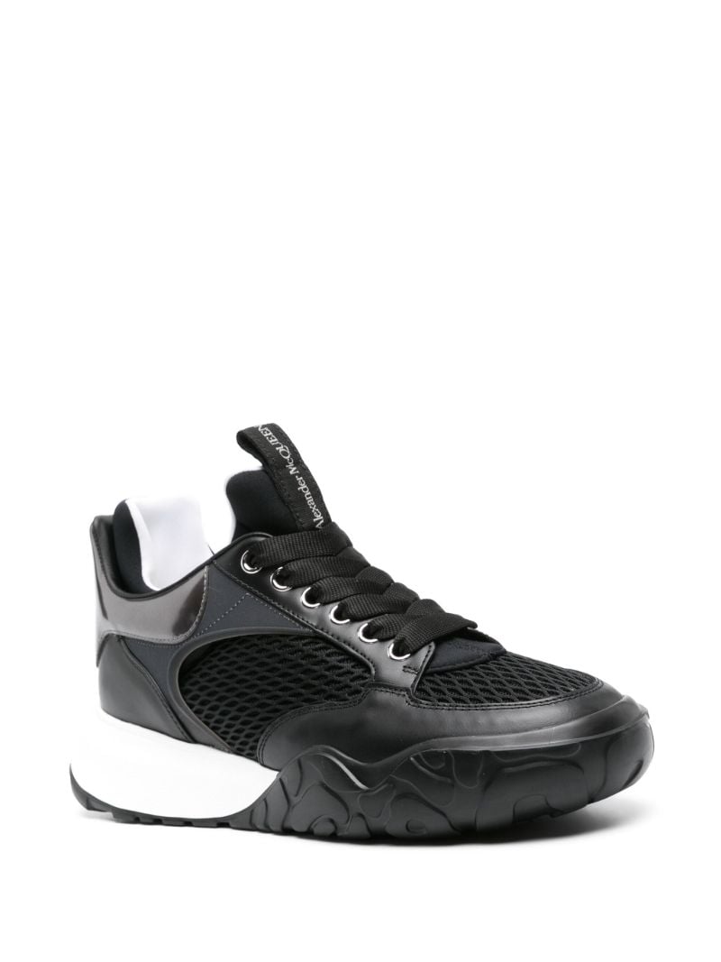 Black Panelled Chunky Sneakers