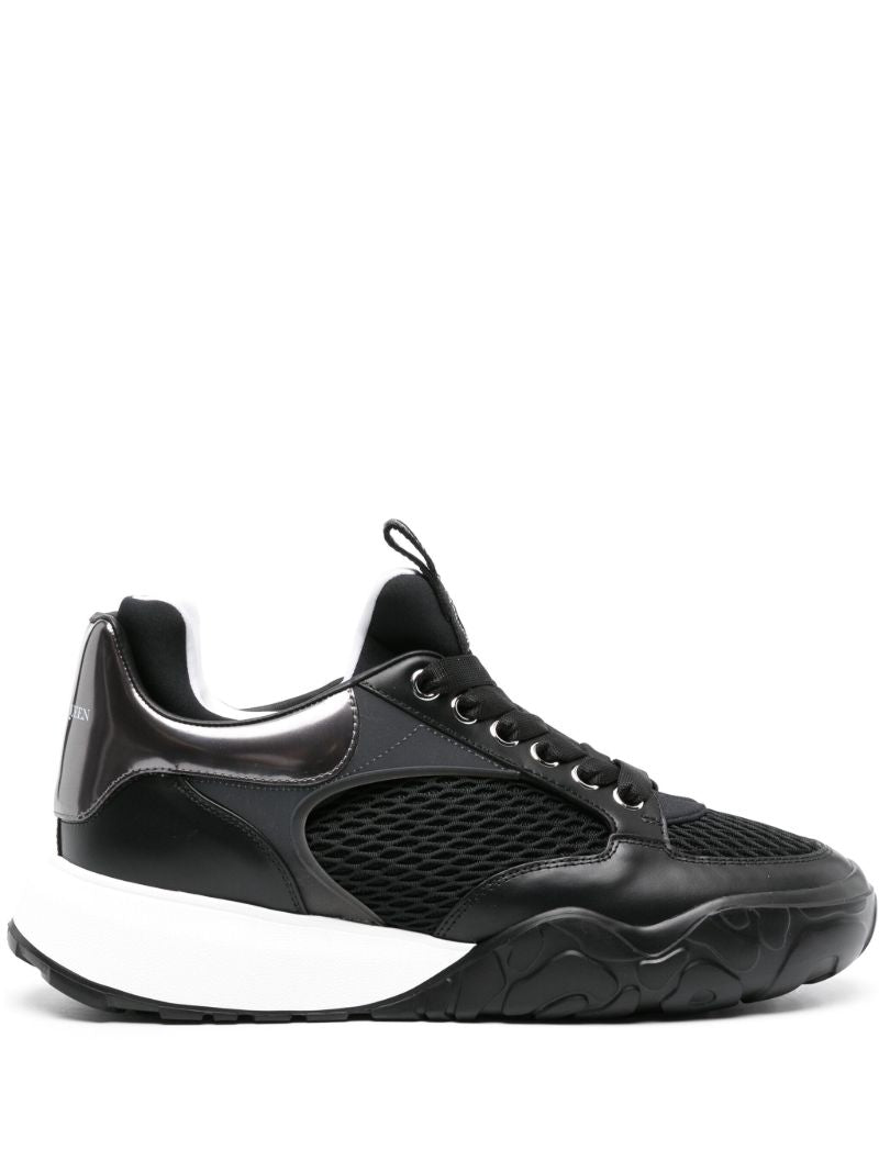 Black Panelled Chunky Sneakers