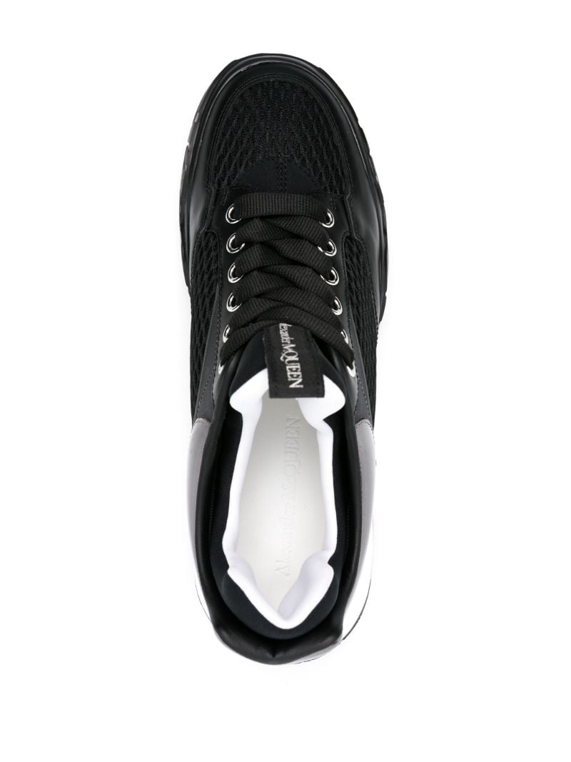 Black Panelled Chunky Sneakers