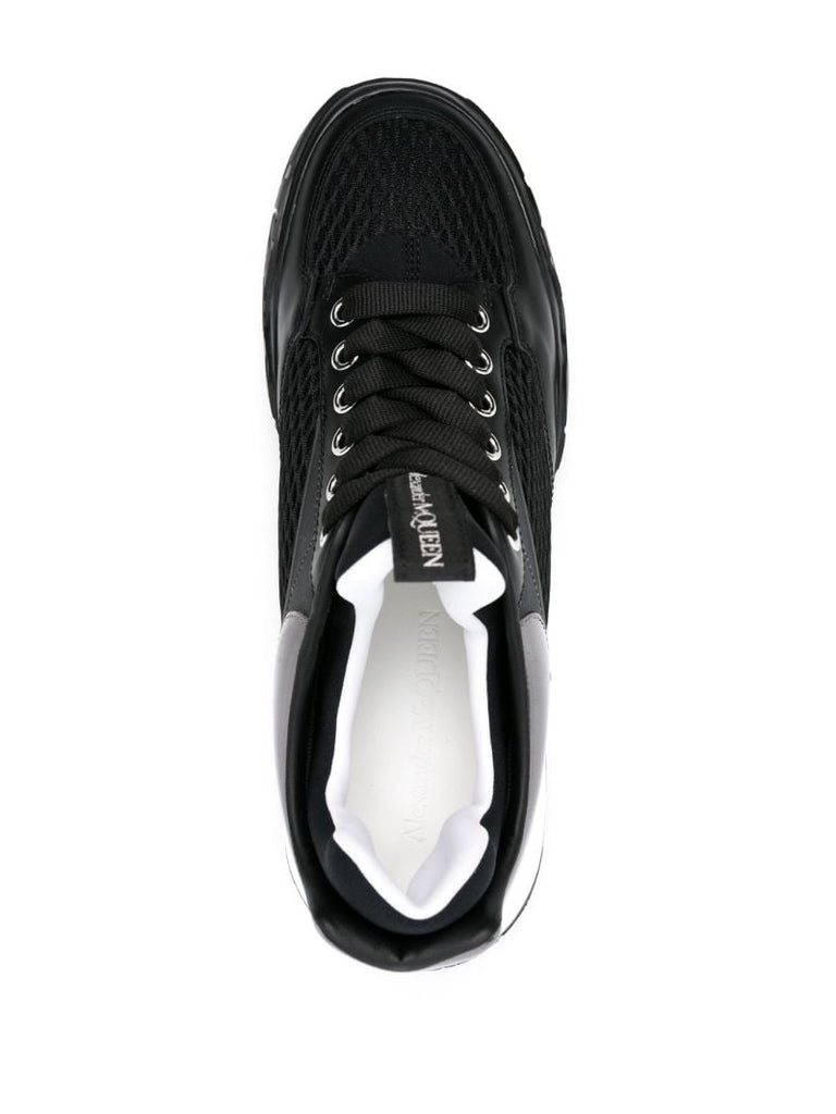 Black Panelled Chunky Sneakers