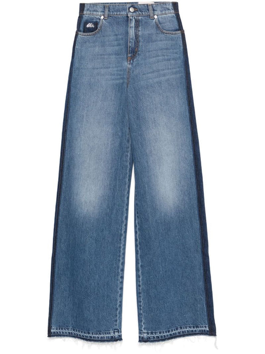 Blue High-waisted Jeans