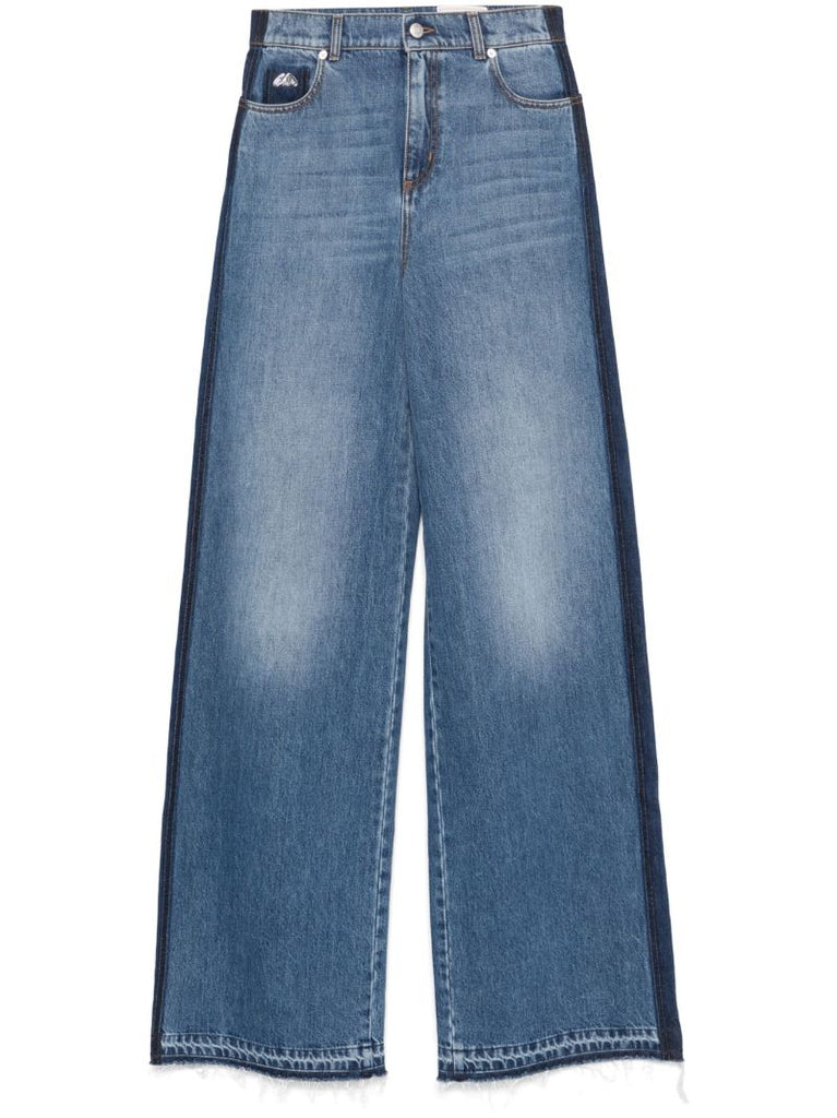Blue High-waisted Jeans