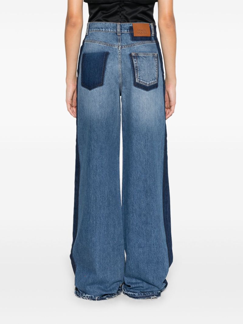 Blue High-waisted Jeans
