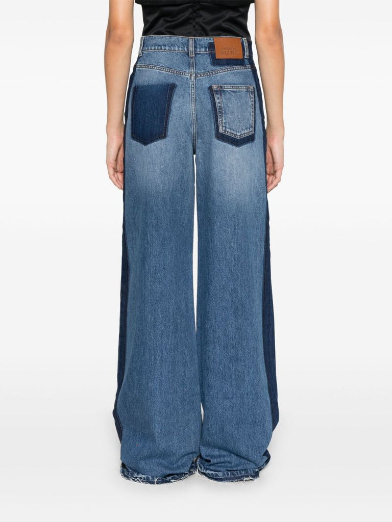 Blue High-waisted Jeans