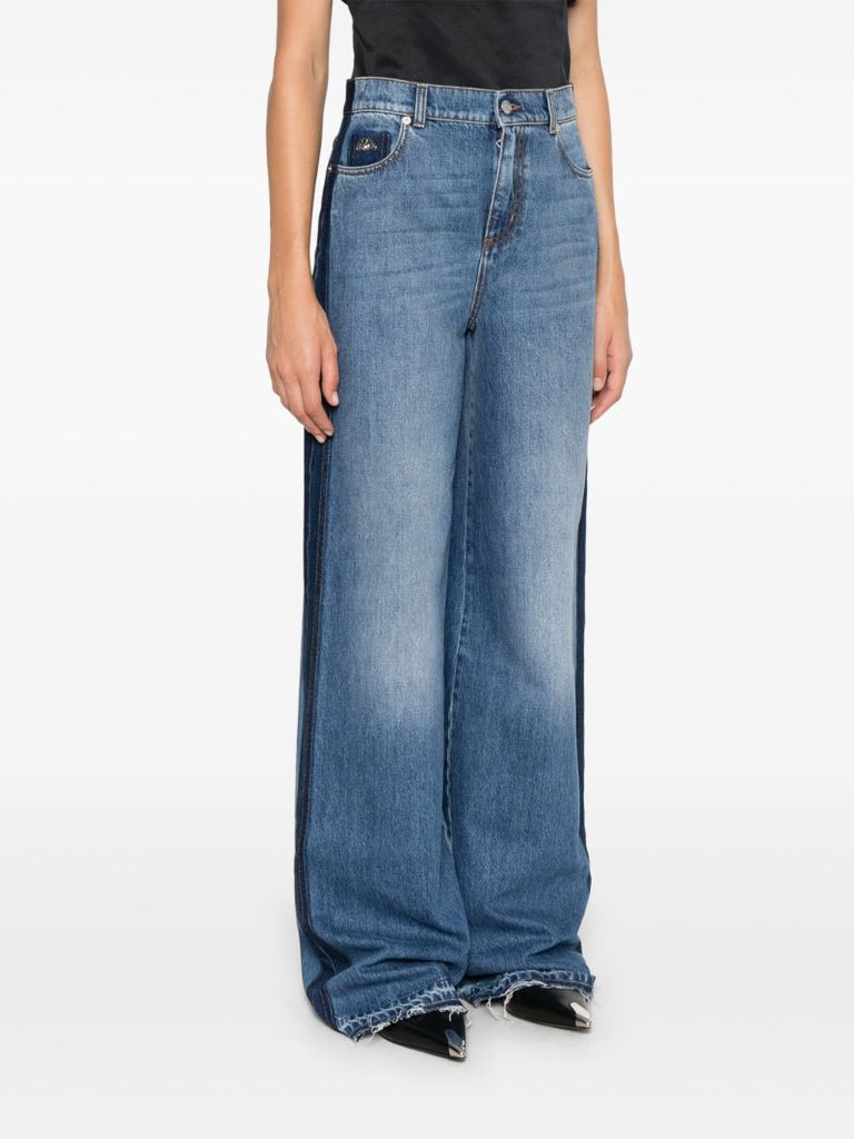 Blue High-waisted Jeans