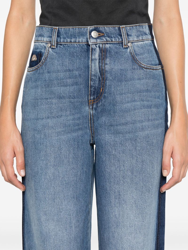 Blue High-waisted Jeans