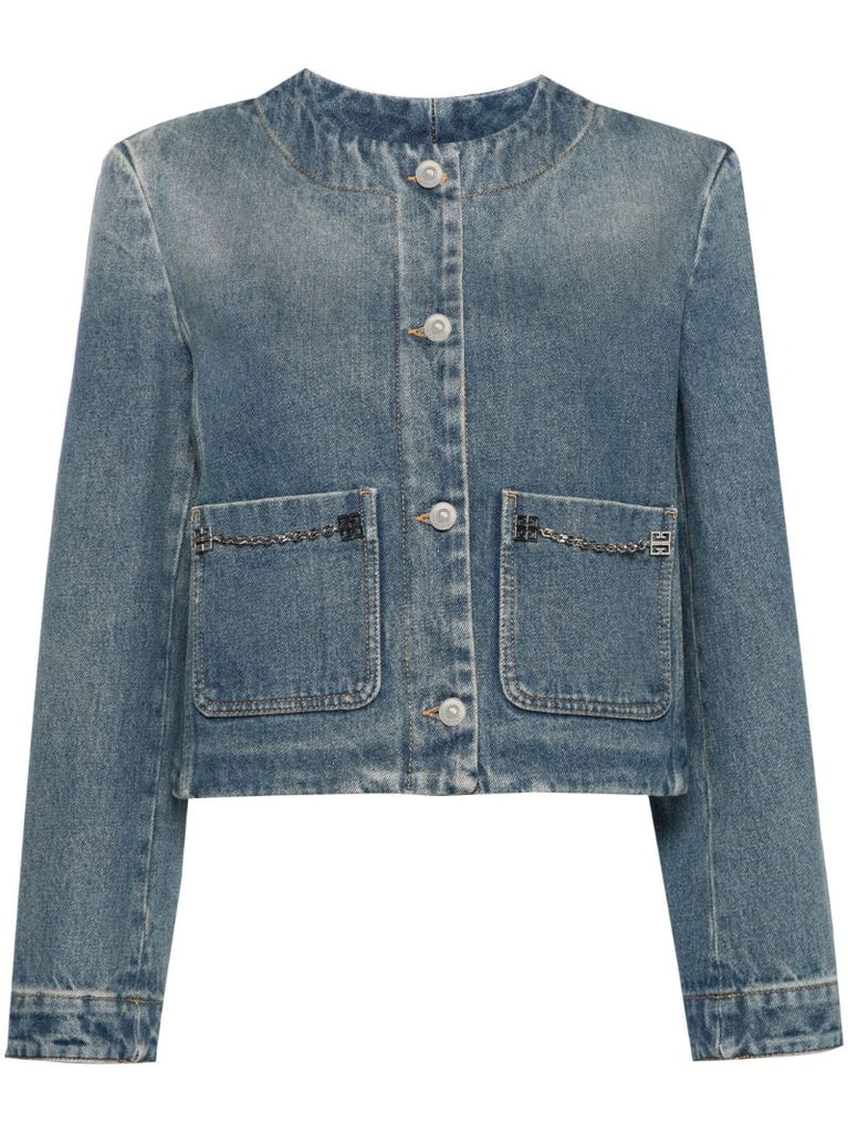 Blue 4g-chain Denim Jacket