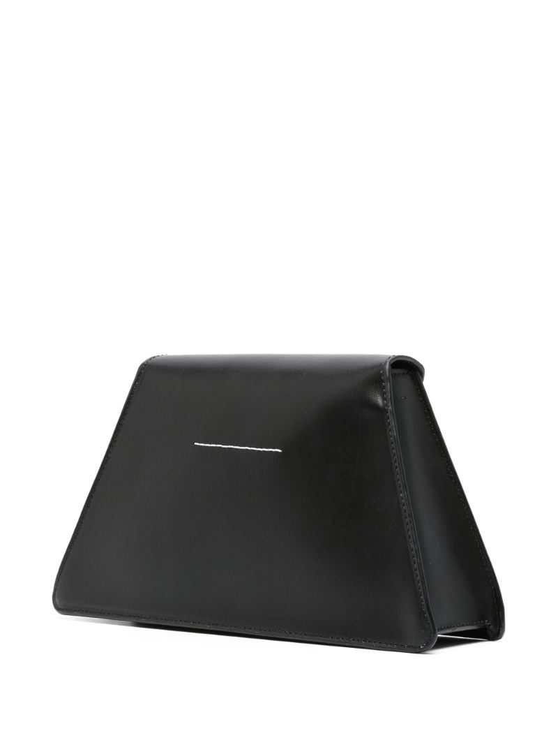 Black Numeric Medium Leather Shoulder Bag