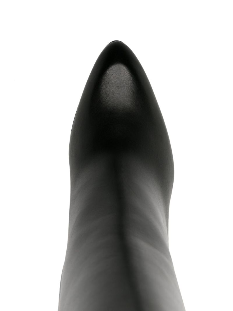 Black Armadillo 95 Leather Ankle Boots