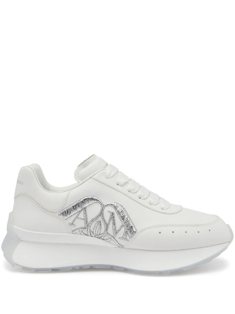White Sprint Runner Leather Sneakers
