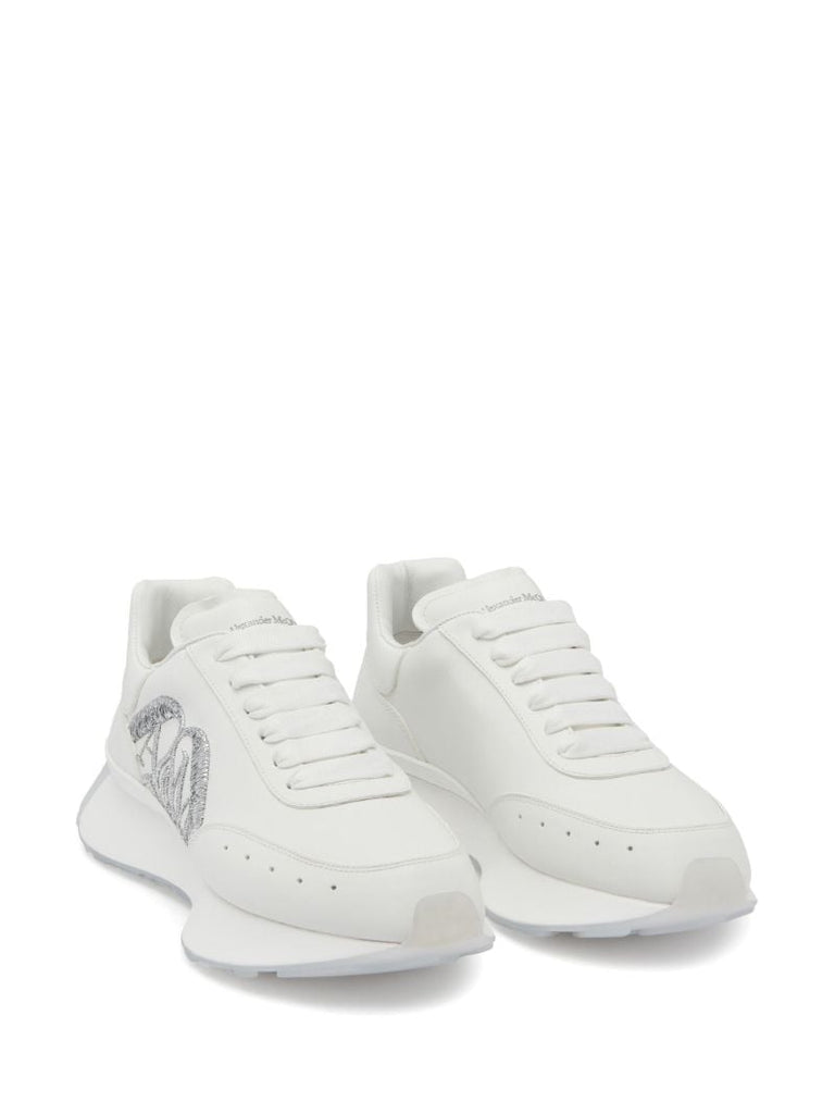 White Sprint Runner Leather Sneakers