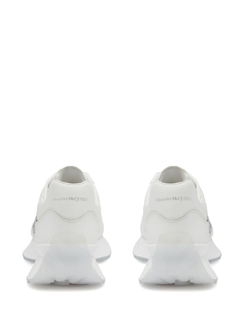 White Sprint Runner Leather Sneakers