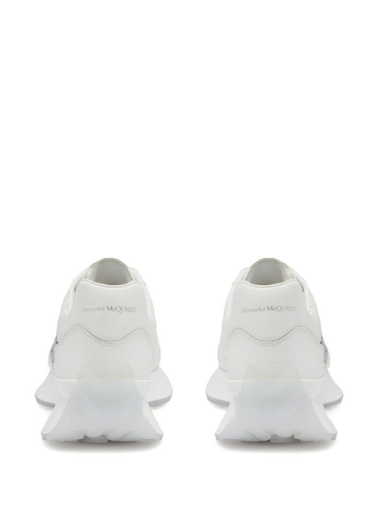 White Sprint Runner Leather Sneakers