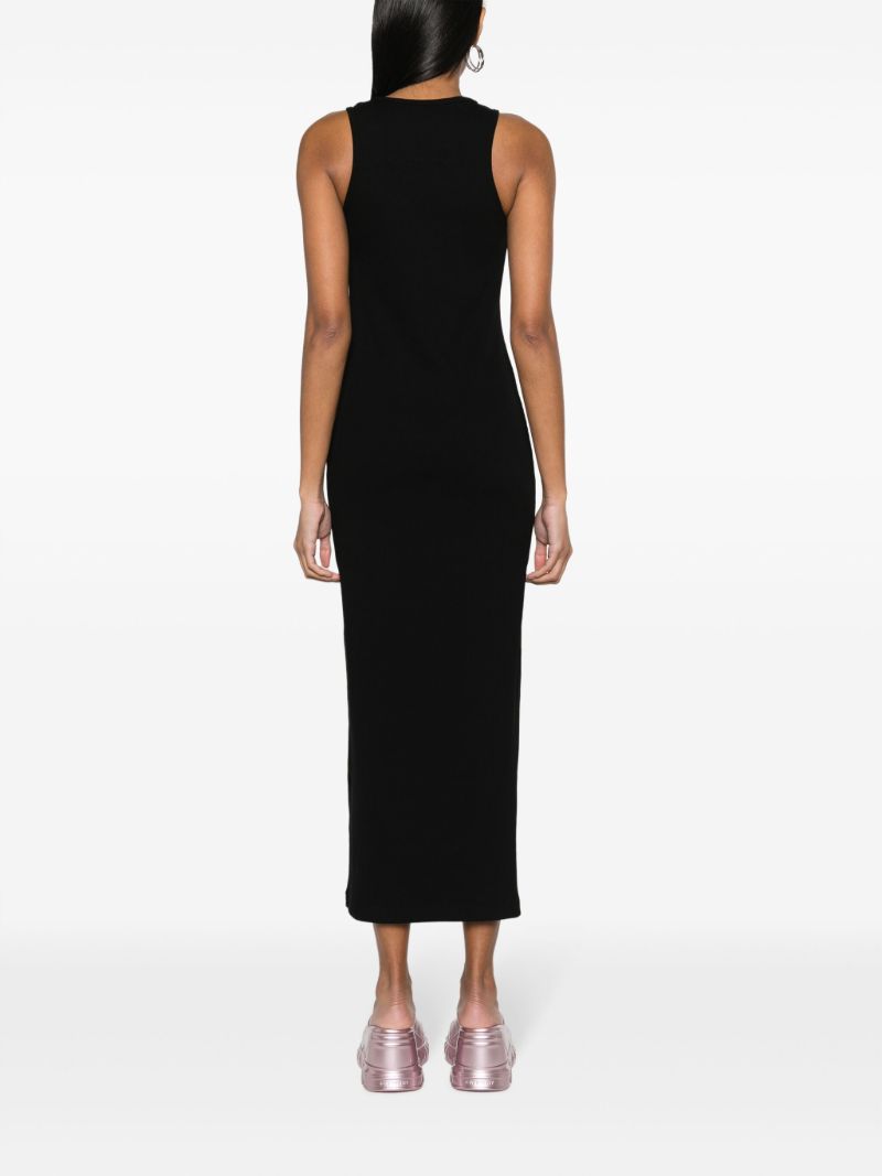 Black 4g Plaque Maxi Dress