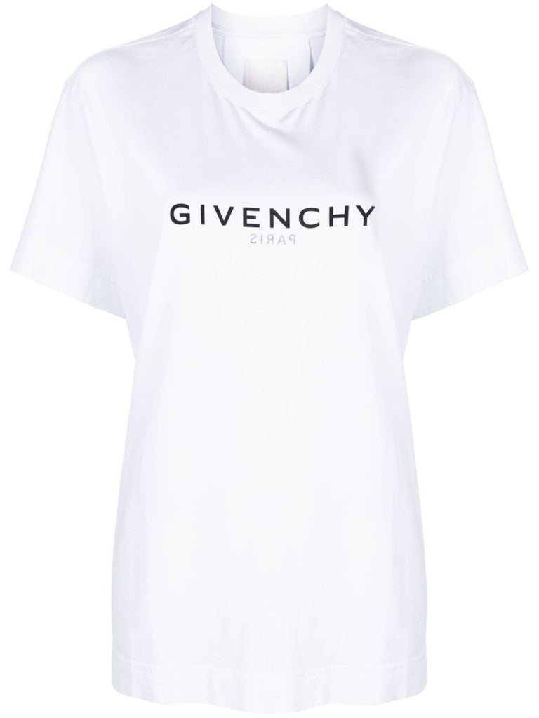 Black Reverse-print Cotton T-shirt