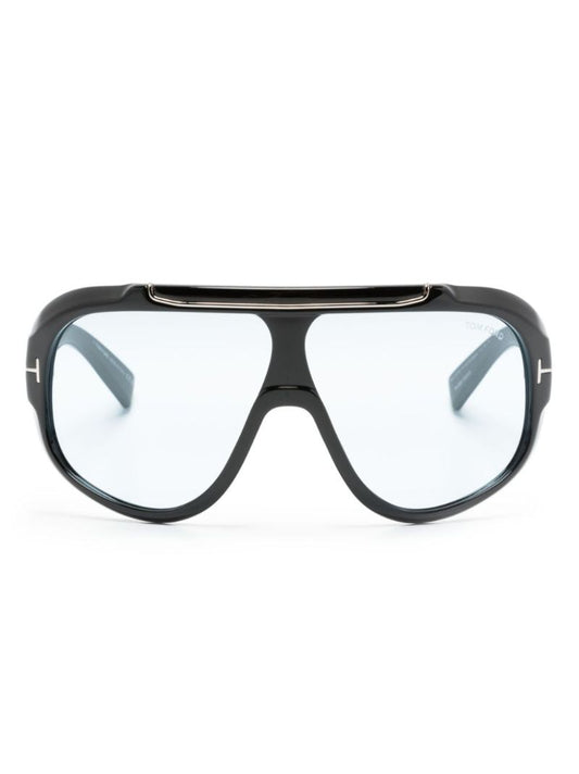 Black Rellen Shield-frame Sunglasses
