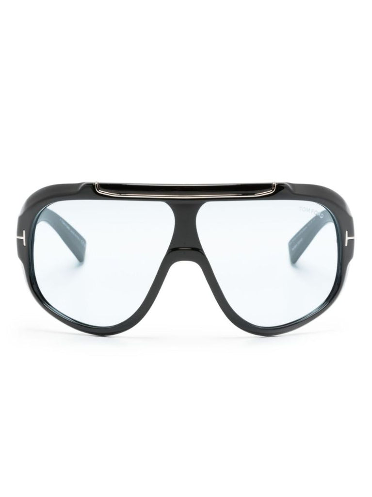 Black Rellen Shield-frame Sunglasses