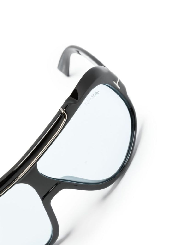 Black Rellen Shield-frame Sunglasses