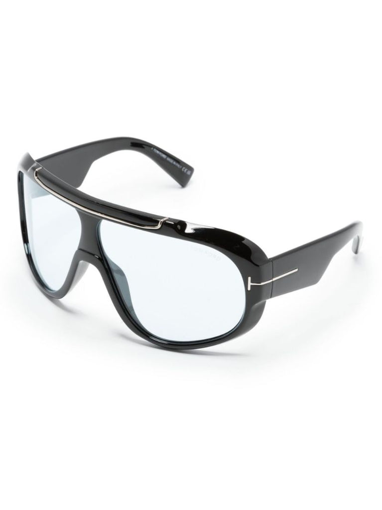 Black Rellen Shield-frame Sunglasses