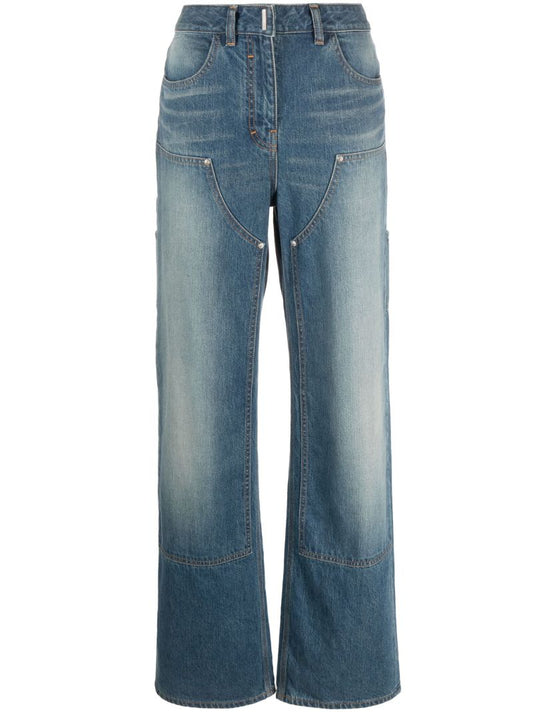 Blue Carpenter Straight-leg Jeans