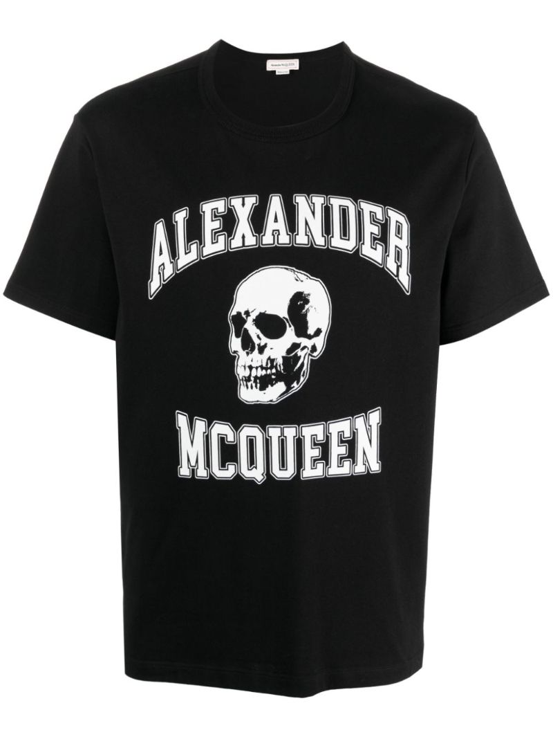 Black Logo-print Cotton T-shirt