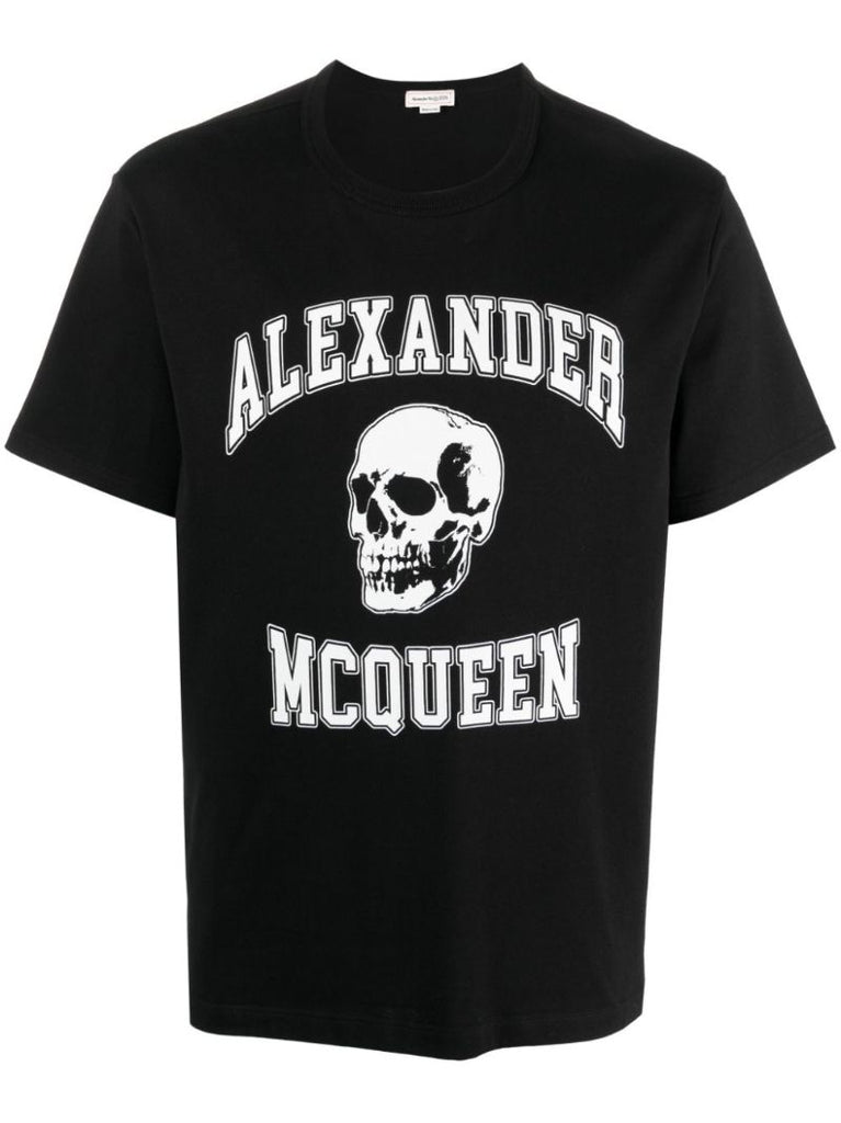 Black Logo-print Cotton T-shirt