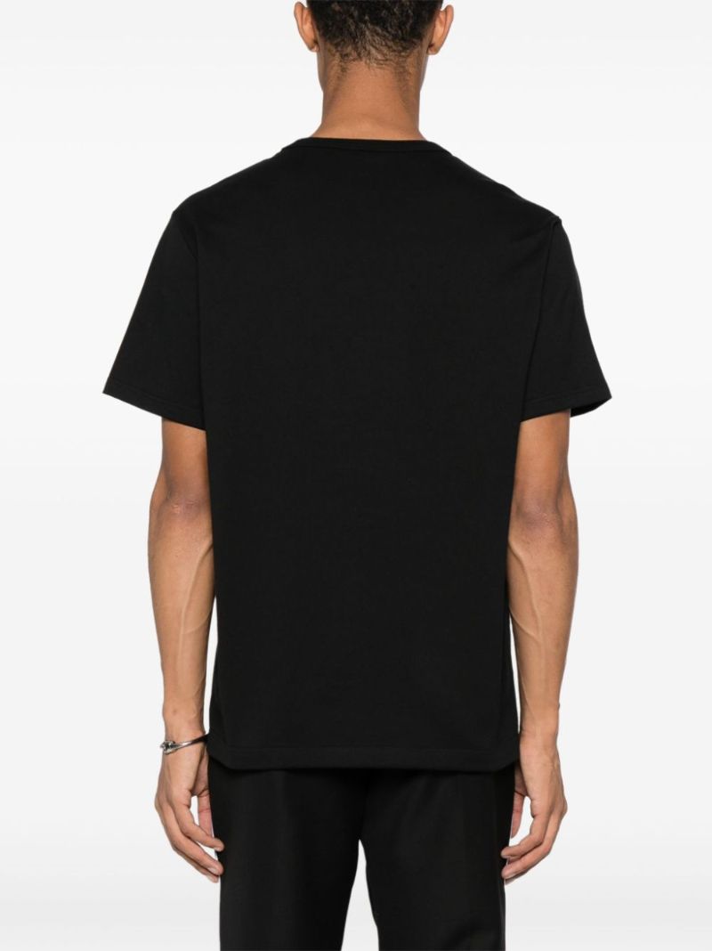 Black Logo-print Cotton T-shirt