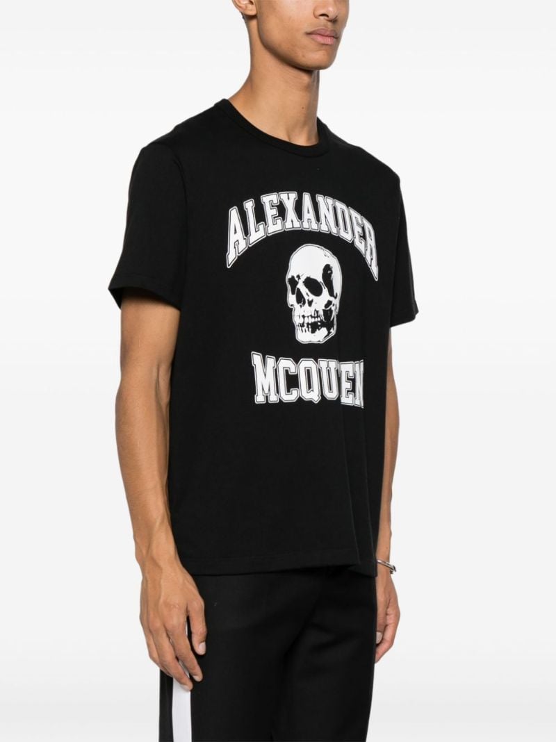 Black Logo-print Cotton T-shirt