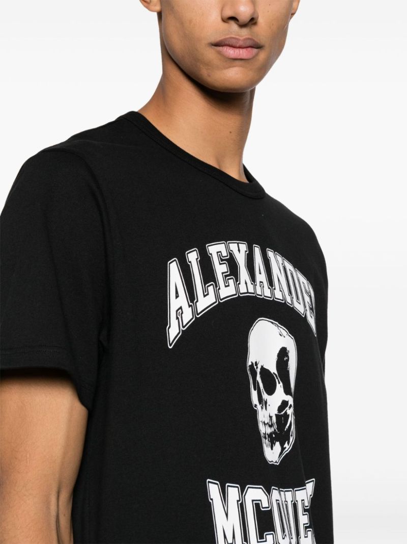 Black Logo-print Cotton T-shirt