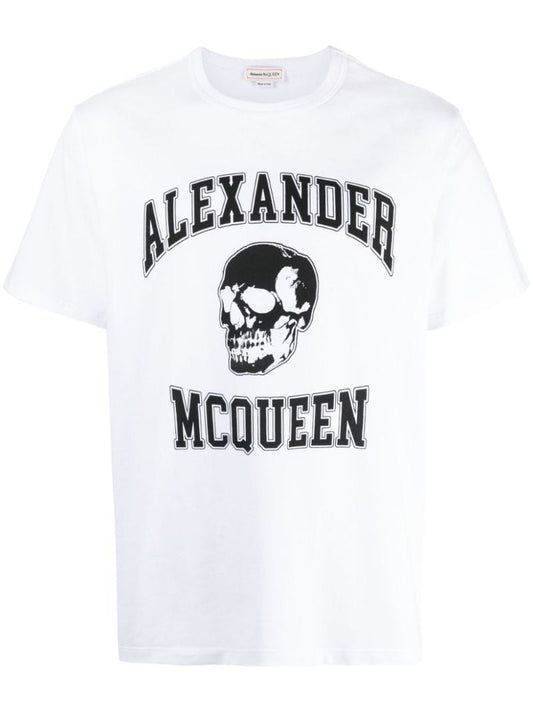 White Logo-print Cotton T-shirt