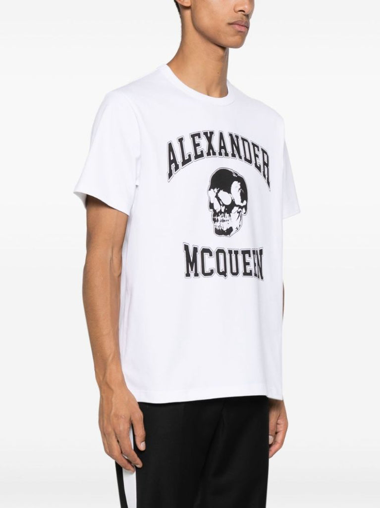 White Logo-print Cotton T-shirt